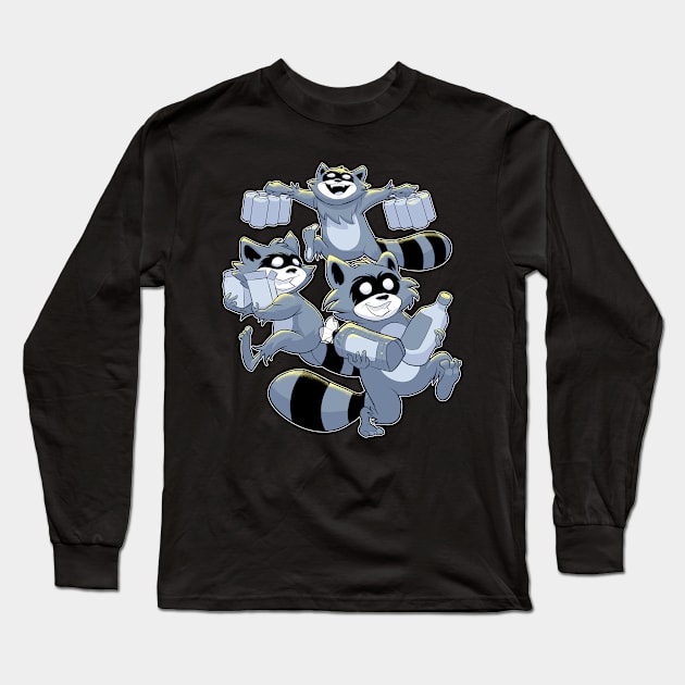 Raccoon Heist Long Sleeve T-Shirt by raccoonbrand